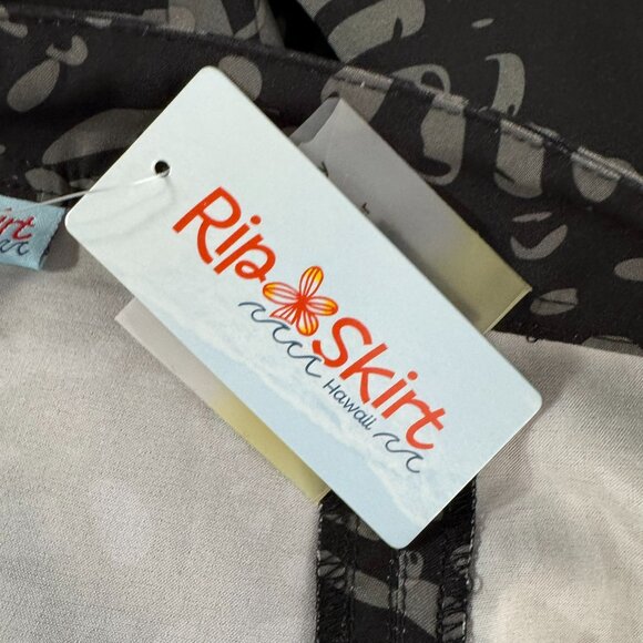 Ripskirt Wrap Skirt Cover Up 2XL Shibori Butterfly Charcoal Beach NWT SS-2102 - Picture 7 of 11